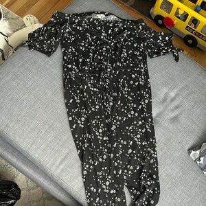 Black Floral Jumpsuit